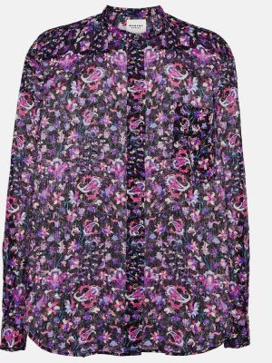 Pamučna bluza s cvjetnim printom Marant Etoile