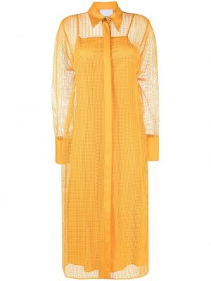 Мрежеста рокля Erika Cavallini жълто
