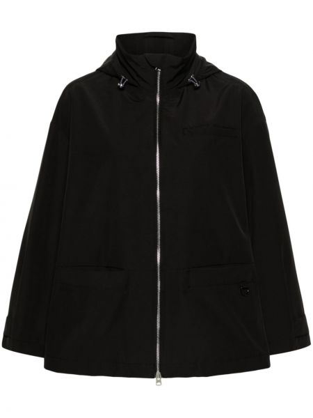 Kabát na zips s kapucňou Bimba Y Lola čierna