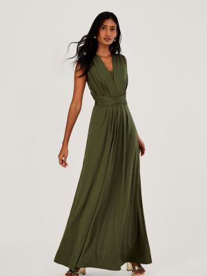Длинное платье Monsoon зеленое