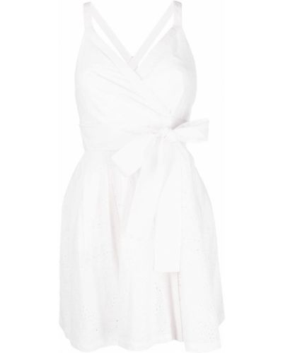 Mini vestido con bordado Pinko blanco