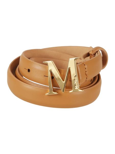 Cinturón de cuero Max Mara marrón