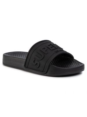 Chunky sandály Superdry černé