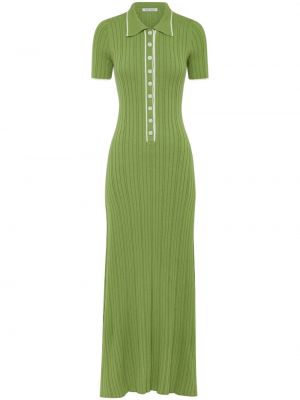 Bavlněné dlouhé šaty Anna Quan zelené