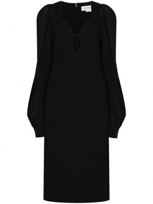 Vestido midi Victoria Beckham negro