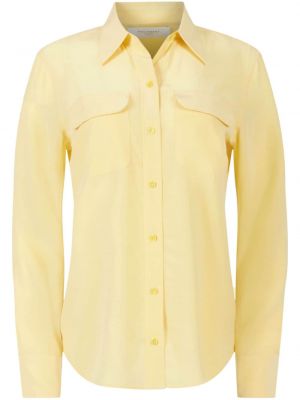 Šilkinė marškiniai Equipment geltona