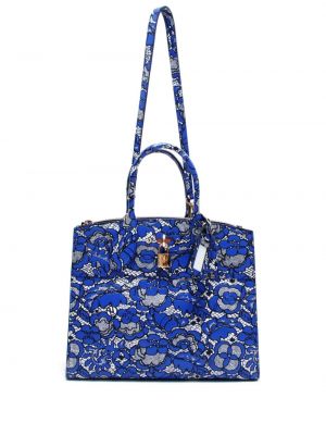 Čipkovaná kvetinová nákupná taška Louis Vuitton