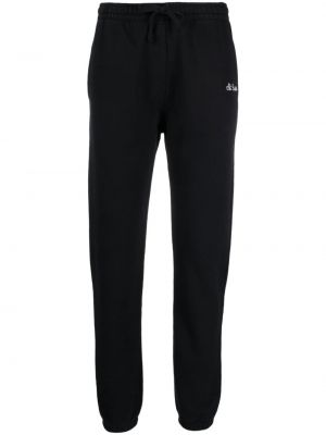 Памучни спортни панталони бродирани Mc2 Saint Barth черно