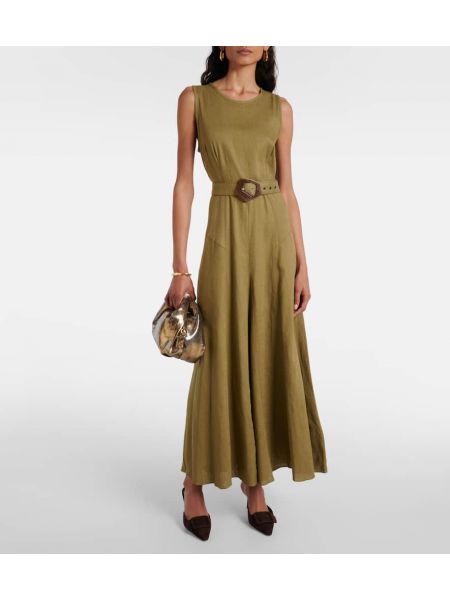 Sukienka z paskiem Diane Von Furstenberg zielona
