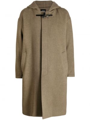 Cappotto di lana con cappuccio Studio Tomboy marrone