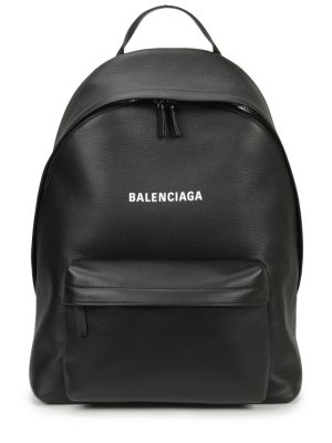 Кожаный рюкзак Balenciaga черный