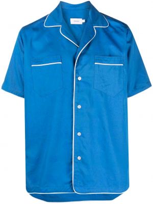Košile s krátkým rukávem s potiskem s kapsami Rhude - modrá