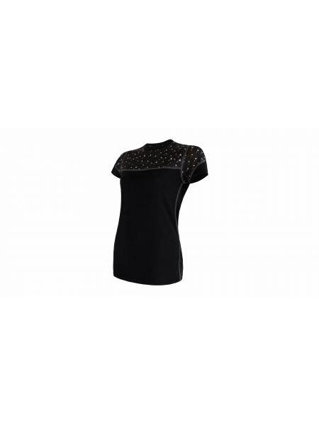 Αθλητική μπλούζα από μαλλί merino Sensor μαύρο