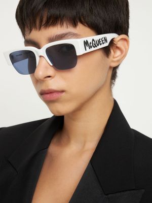 Okulary przeciwsłoneczne Alexander Mcqueen białe