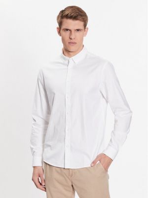 Риза Solid бяло