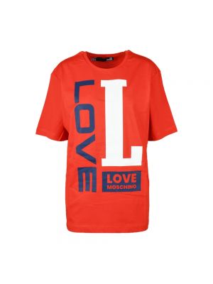 T-shirt Love Moschino rot