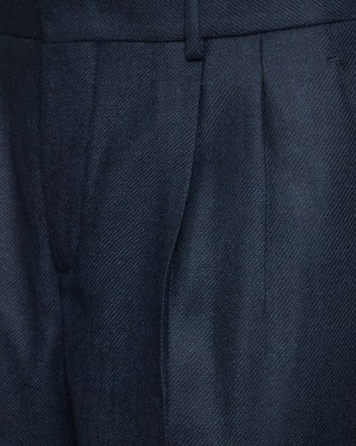 Spodnie z kaszmiru z alpaki Loro Piana niebieskie