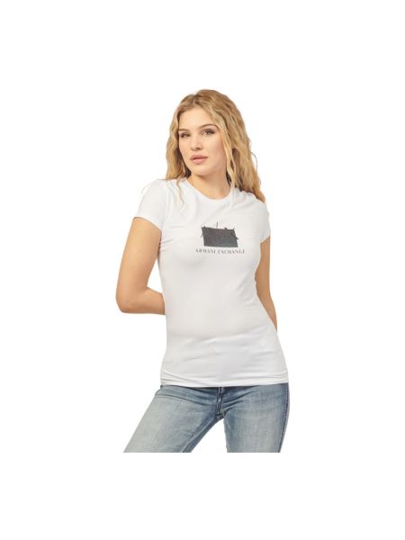 Casual t-shirt Armani Exchange weiß