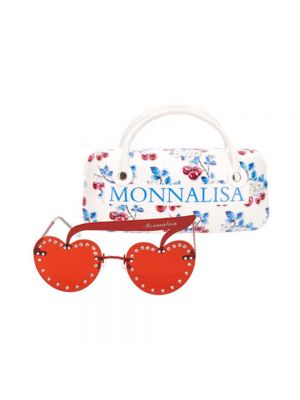 Czerwone okulary przeciwsłoneczne Monnalisa