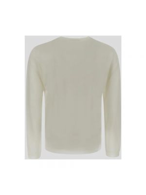 Jersey de lana de tela jersey de cuello redondo Goes Botanical blanco