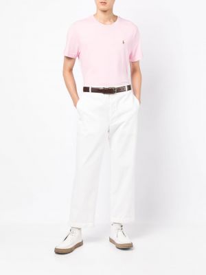 Jersey gesteppter sporthose mit print Polo Ralph Lauren beige