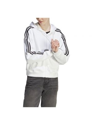 Толстовка на молнии в полоску Adidas Sportswear белая