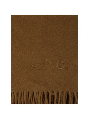 Bufanda de lana A.p.c. marrón
