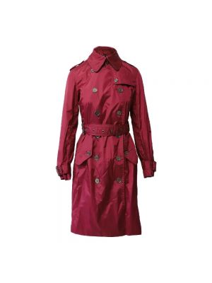 Płaszcz Burberry Vintage czerwony