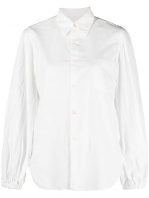 Klasická košile s knoflíky s dlouhými rukávy Comme Des Garçons - bílá