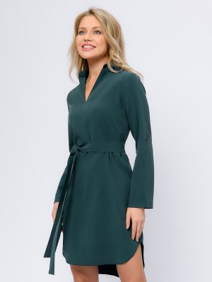 Платье-рубашка 1001 Dress зеленое