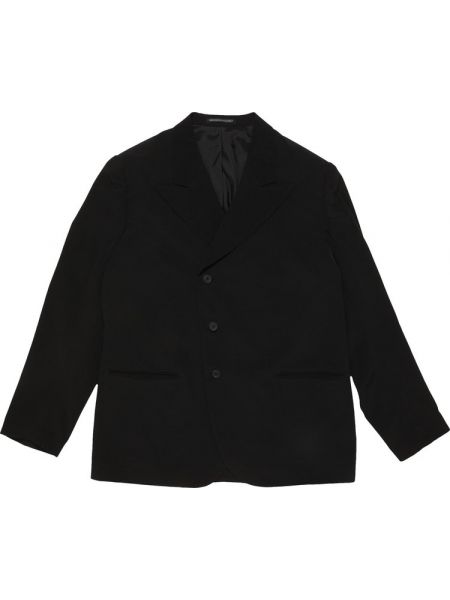 Куртка на пуговицах Yohji Yamamoto Pour Homme черная