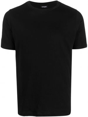 Bombažna majica z okroglim izrezom Cenere Gb črna