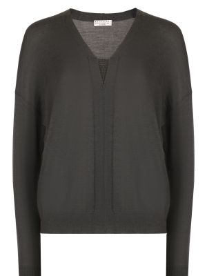 Пуловер Brunello Cucinelli серый