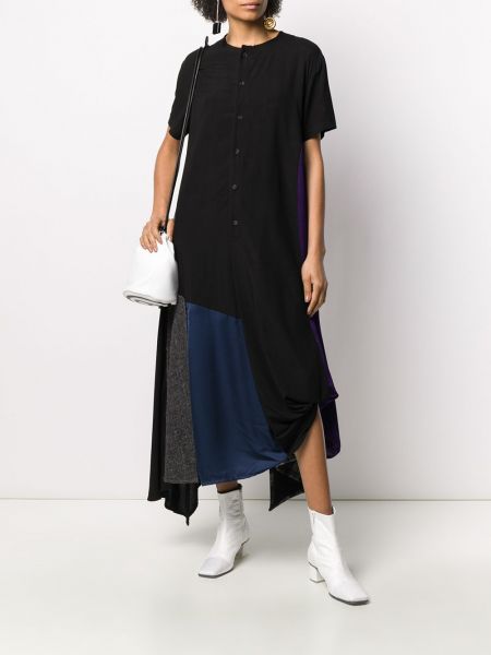 Vestido asimétrico Yohji Yamamoto negro