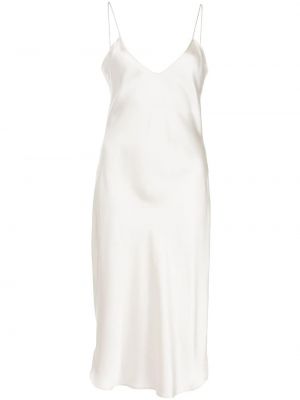 Sukienka midi z jedwabiu Nili Lotan, biały