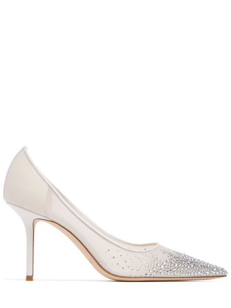 Pumps i tyll Jimmy Choo vit