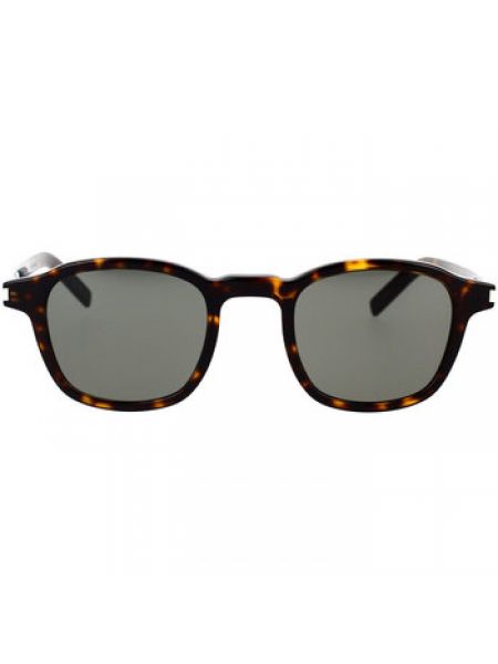 Brązowe okulary przeciwsłoneczne slim fit Yves Saint Laurent