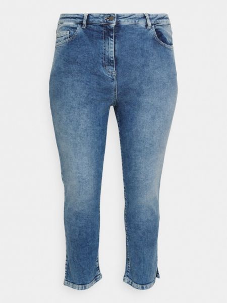 Niebieskie proste jeansy Persona By Marina Rinaldi