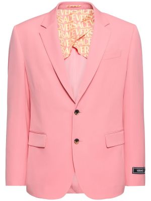 Vlněná bunda Versace růžová