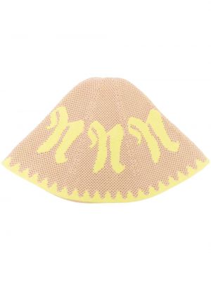 Жакардова плетена шапка Nanushka