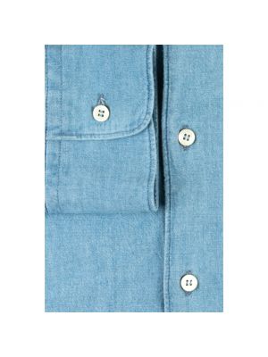 Koszula jeansowa Aspesi niebieska