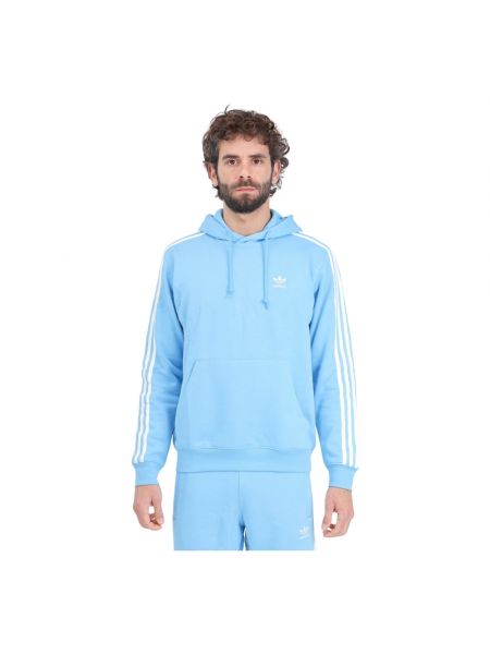 Gestreifter hoodie Adidas Originals blau