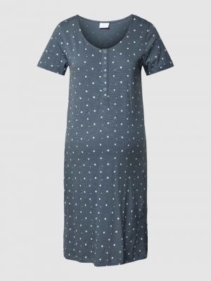 Sukienka midi z nadrukiem w gwiazdy Mamalicious błękitna