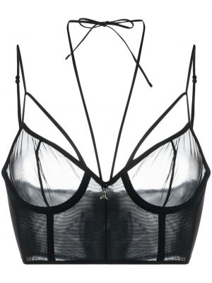 Mesh bralette-bh Patrizia Pepe schwarz