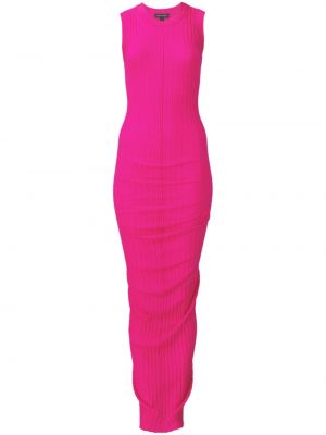 Sukienka midi wełniana Marc Jacobs Różowa