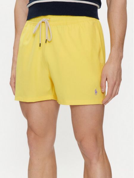 Slim fit priliehavé šortky Polo Ralph Lauren žltá
