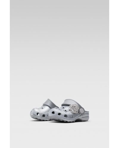 Pantofle Coqui stříbrné