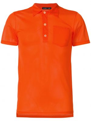 Tīkliņa pieguļošs polo krekls Helmut Lang Pre-owned oranžs