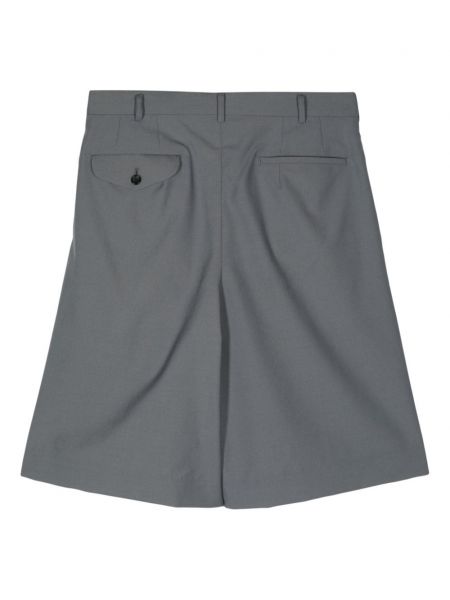 Woll shorts mit plisseefalten Comme Des Garçons grau