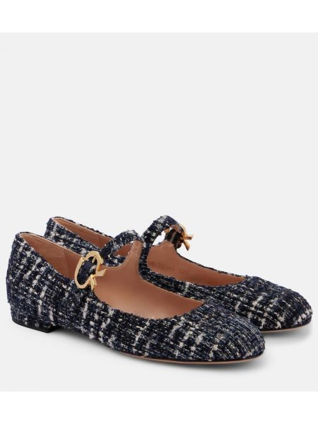 Tweed mary jane pumpák Gianvito Rossi fekete